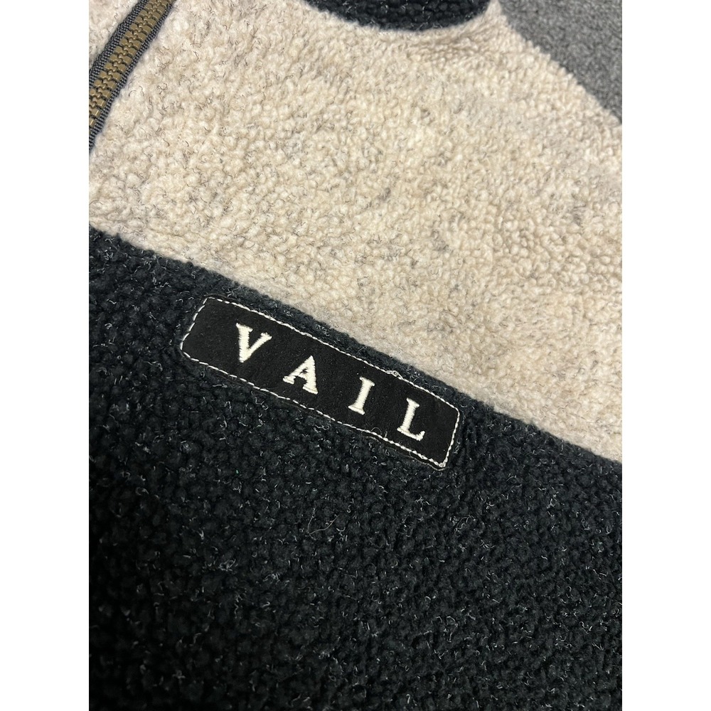 Vintage Sherpa Fleece Pullover Vail Resort Ski Sweater EXP Designs by P.S.I. - L - Picture 3 of 7